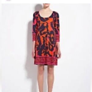 Diane Von Furstenberg silk jersey floral mini dress